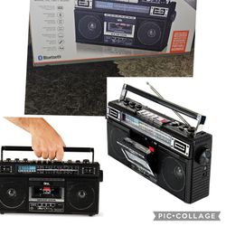 QFX RECHARGEABLE RADIO CASSETTE BLUETOOTH 