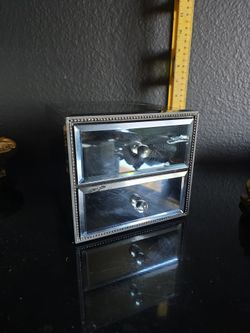 mirror trinket 2 drawer box