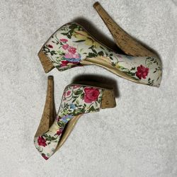 Floral Stiletto Heels 