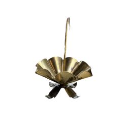 Vtg Brass Trinket Umbrella Style 6"X4"