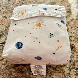 Pillowfort Space Microfiber Planetary Playtime Twin Size Sheet Set - Planets Space