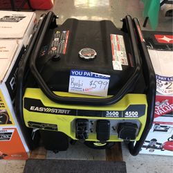 Ryobi Generator RY90 Easy Start 3600