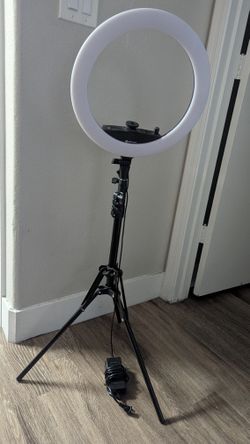 12'' Selfie Ring Light with Tripod Stand for Video Recording, Live