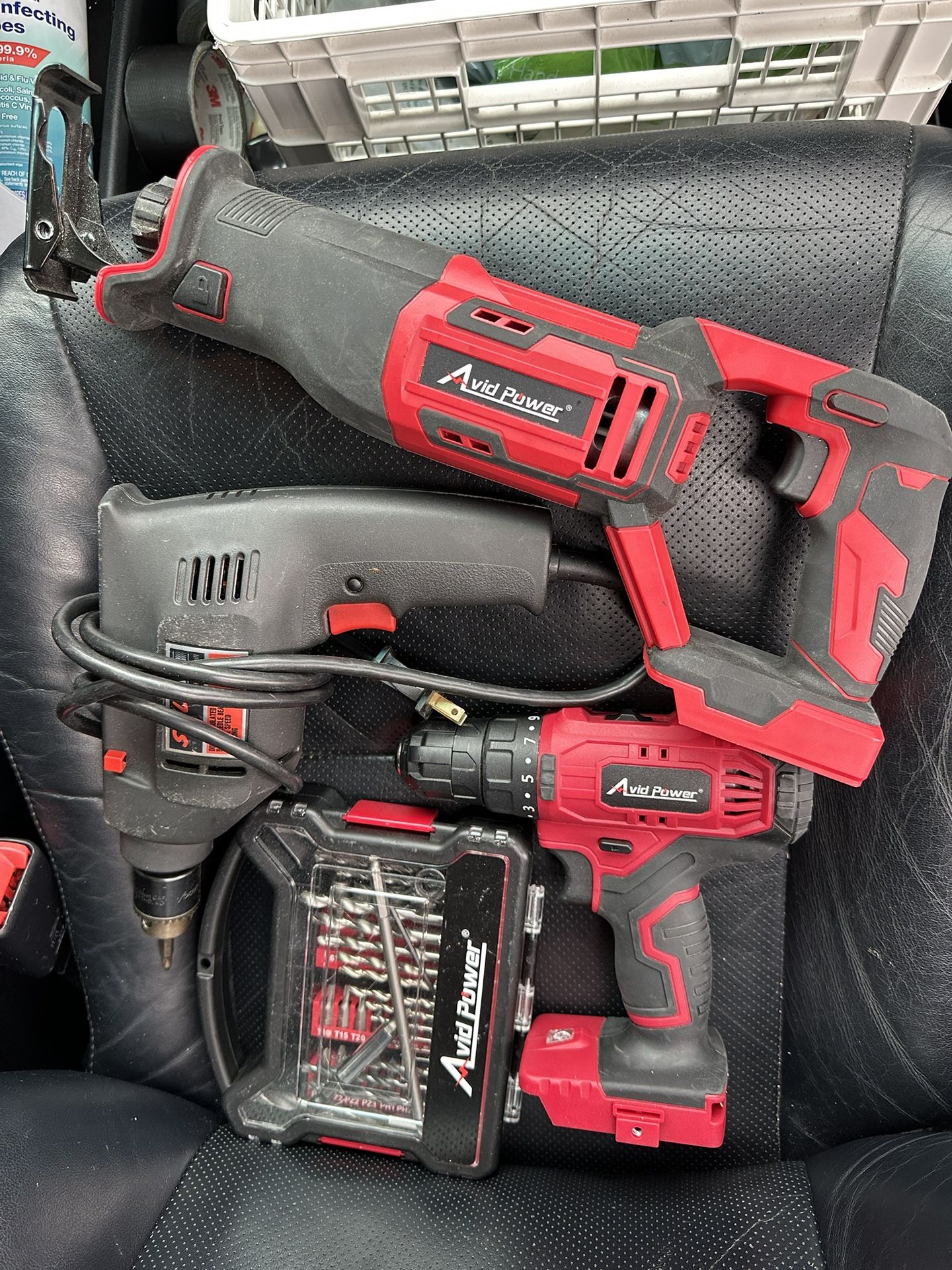 POWER 20V Cordless Drill Set And Reciprocating Saw Battery Included