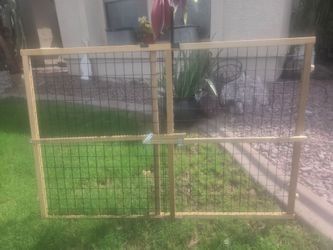 Extra Wide Wood and Wire Pet Saftey Gate-located in North Glendale