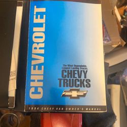 1994 Chevy Van Owners Manual