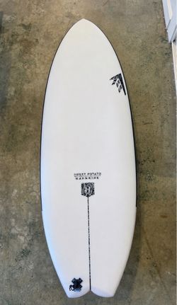 Surfboard 5’8” 41.4 L Sweet Potato Firewire Helium + FCS II Quad Fins $650 OBO