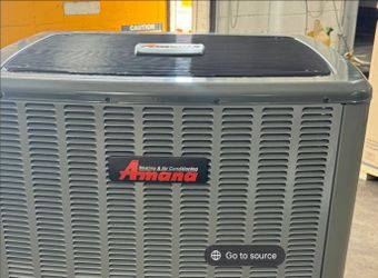 NEW AMANA energy-efficient 14 to 17 seer hp. 410a