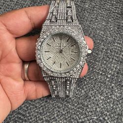 Iced out CZ watch