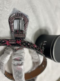🔥 🔥 PRETTY N PINK Bb SIMON’S Belt 🔥 🔥 🍃