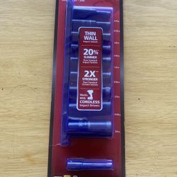 New Husky 3/8 in. Drive Thin Wall SAE Deep 6-Point Impact Socket Set (10-Piece)