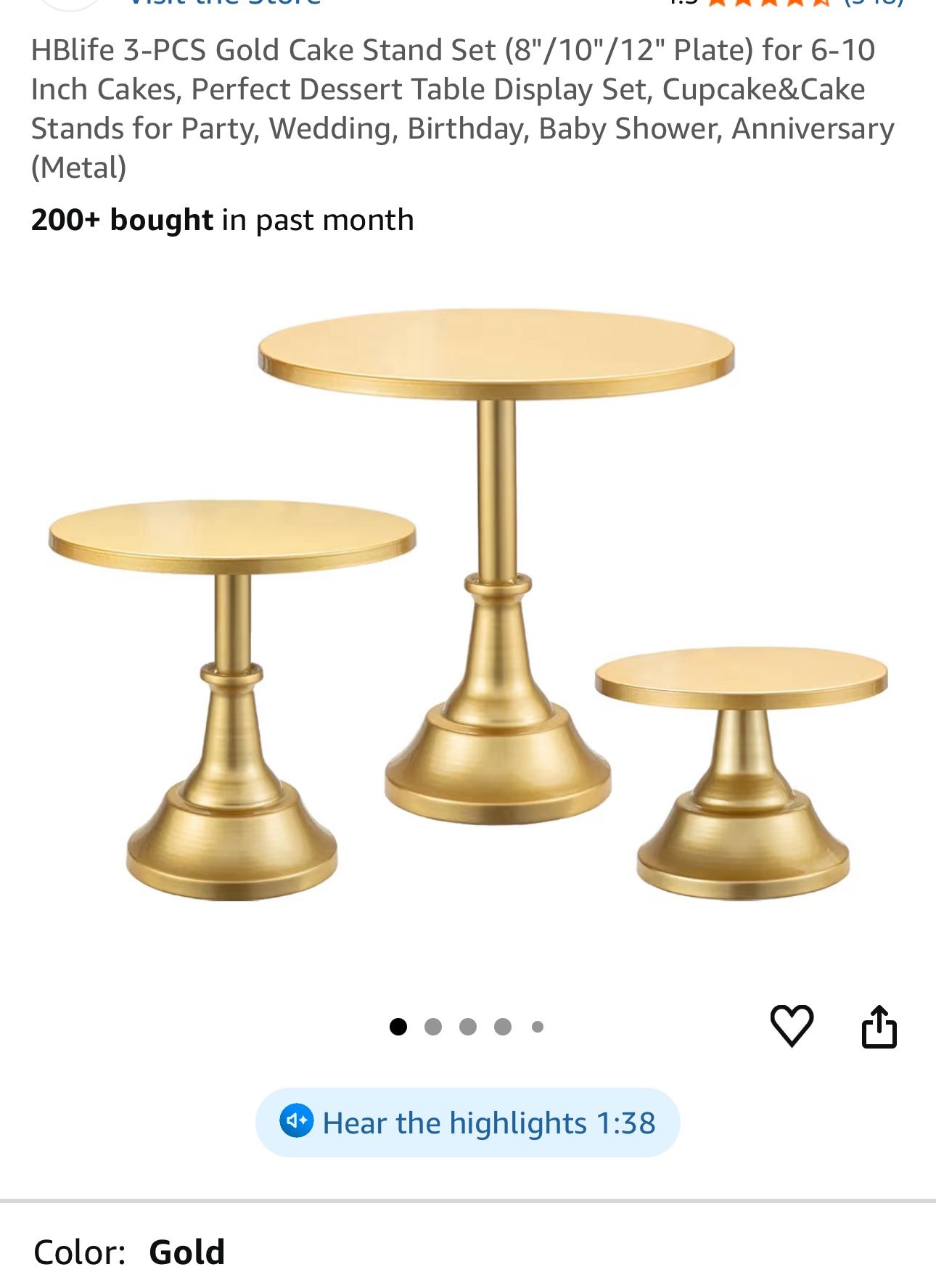 3 Cup Cake Holde New $30