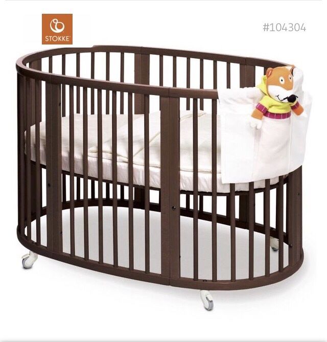 Stokke Sleepi Oval Crib and Changing Table Complete Set $325