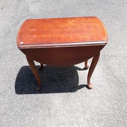 Drop Leaf Side Table ,cherry Wood