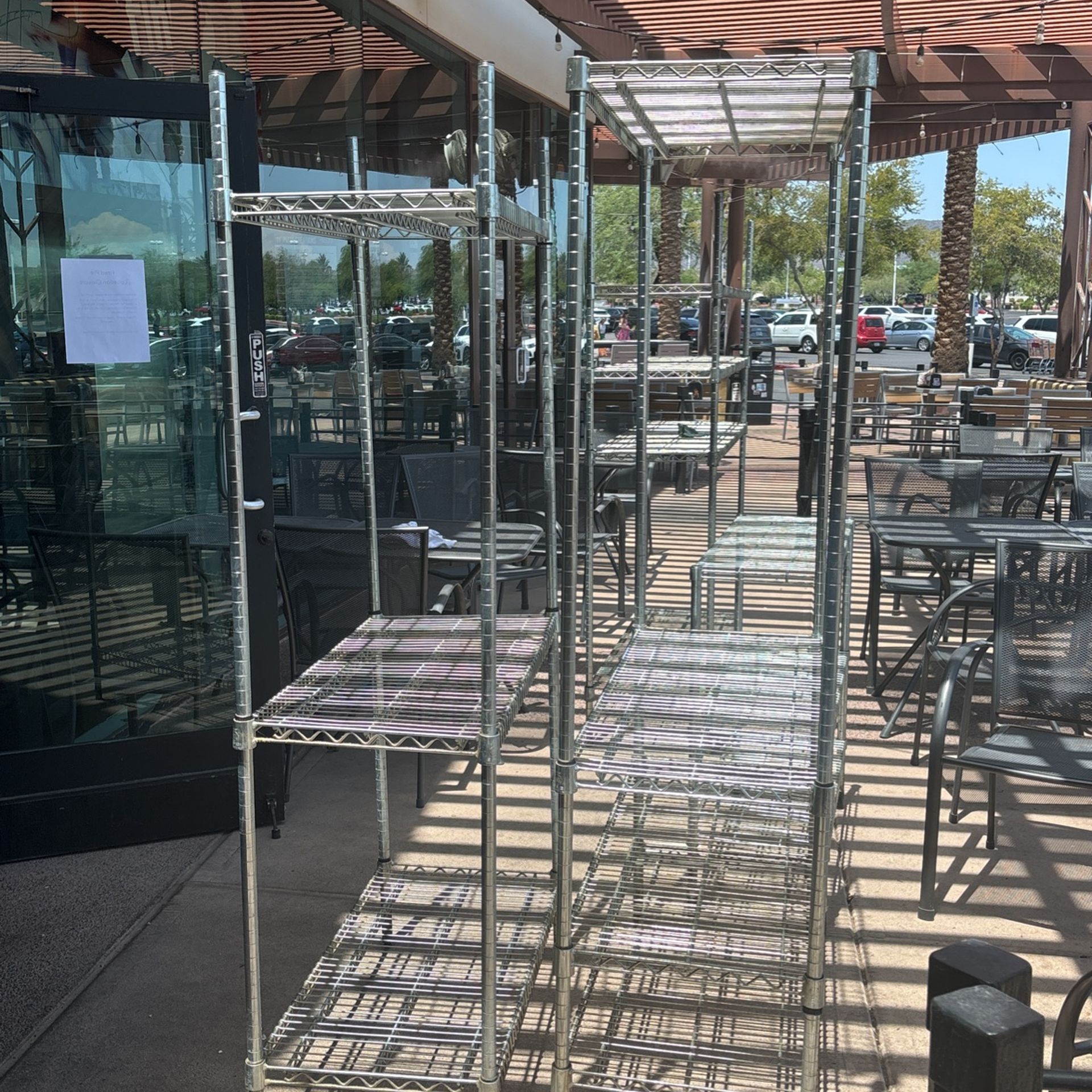 Metro Shelving Units/Patio Furniture