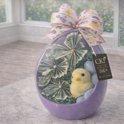Custom Butterfly Garden Easter Egg