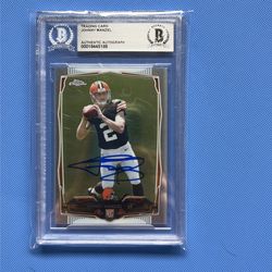 Johnny Manziel Autographed Rookie Card