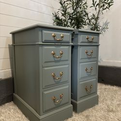 Sage Green Nightstand Set (2)