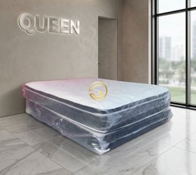 Queen Mattress Set PillowTop – Brand New –  Same Day Delivery Available 🚚