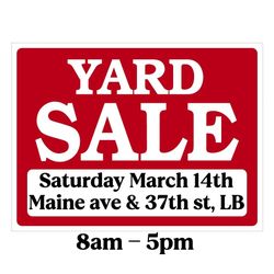 Yard Sale Saturday MARCH 14TH 8am-5pm