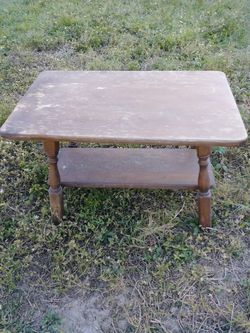 Cool old table. Solid wood.