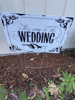 Wedding sign