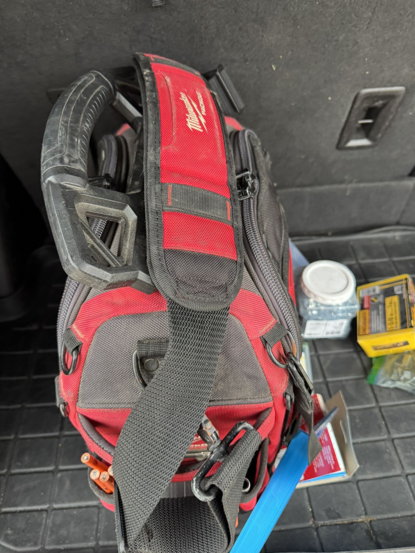 Milwaukee 15” Structured Packout Bag+ 18V Impact and drill w/ 3amp hour battery