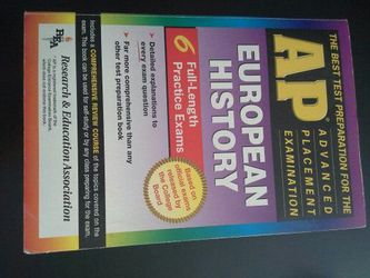 European history AP test prep book