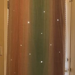 Rainbow Curtain With Lace