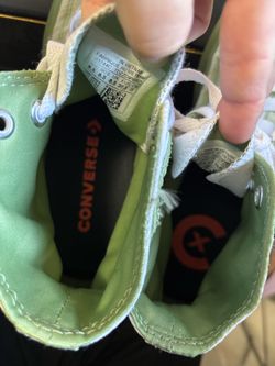 Converse Chuck Taylor All Star High-Top Sneakers - Light Green Translucent Sole - Women's 8.5/Men's 6.5