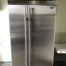 Sub Zero 42” Stainless Steel Built In Side By Side Refrigerator 