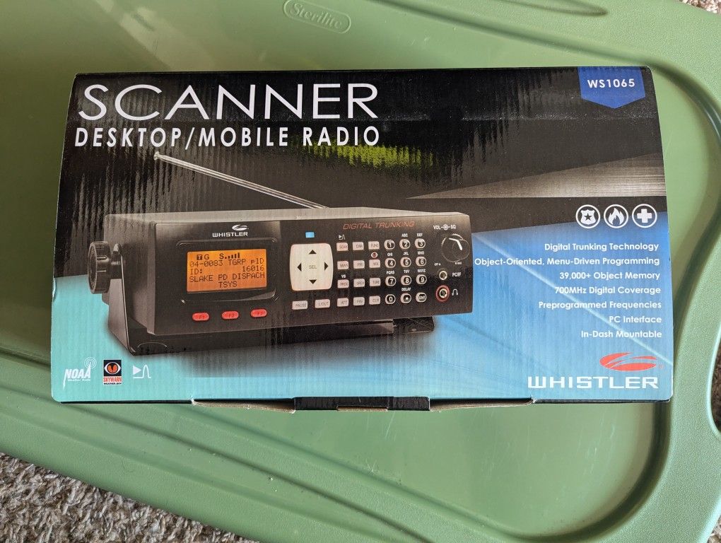 Whistler WS1065 Desktop/Mobile Scanner Radio
