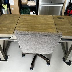 Office Desk With Manual Lift For Standing