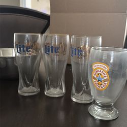 Beer glass cups