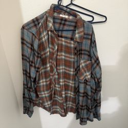Maurices plaid flannel shirt size 3X