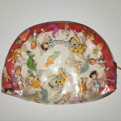 small Flintstones clear makeup bag 