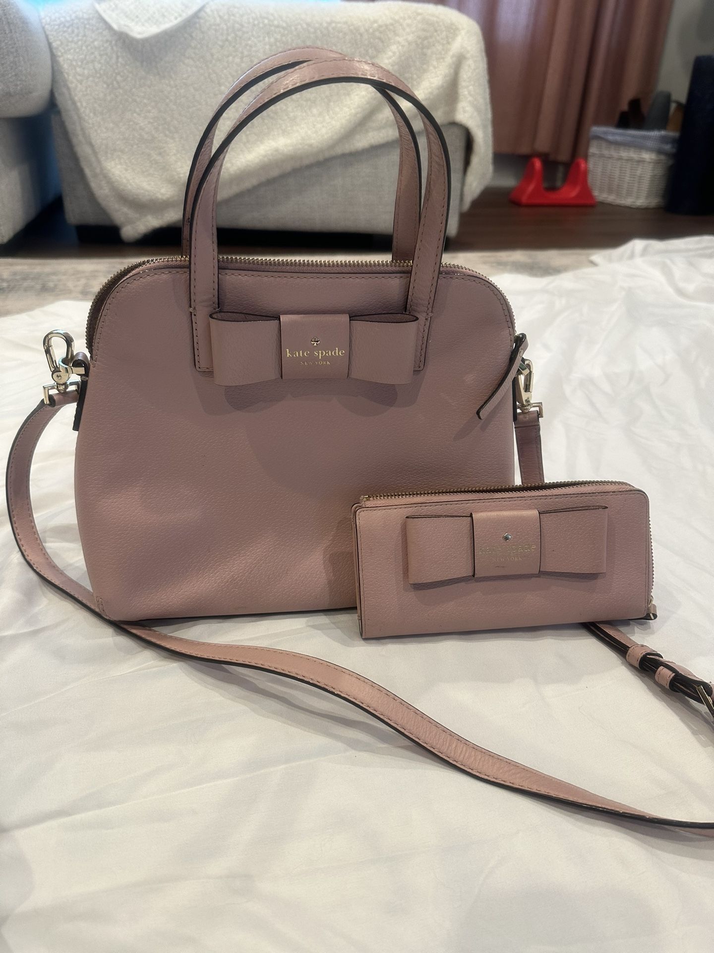 Kate Spade Pink Purse And Wallet