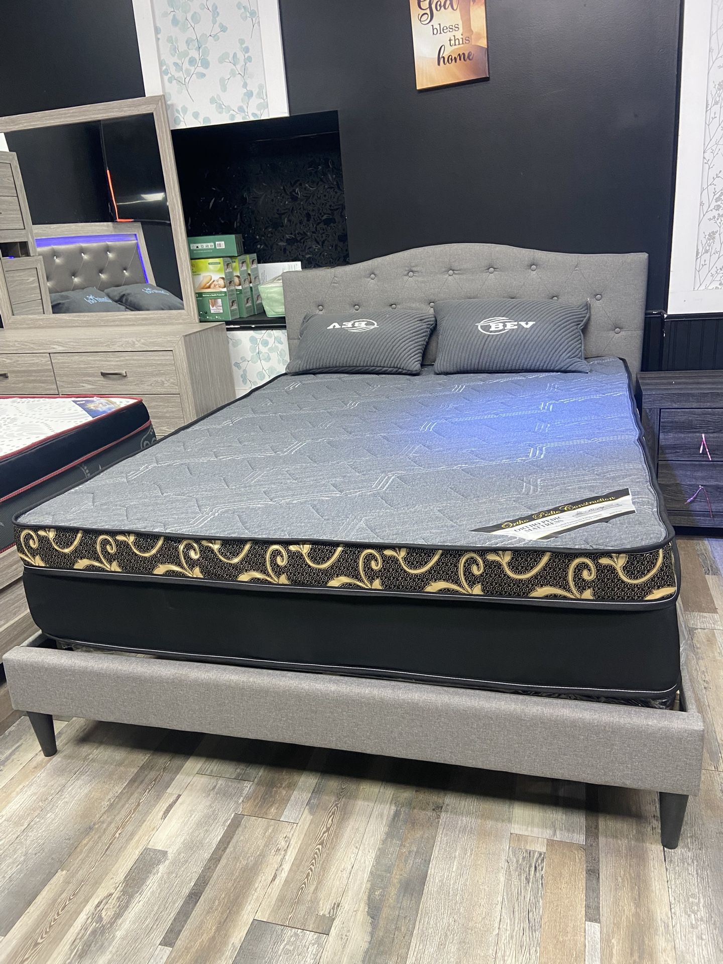 Queen Mattress Come With Free Box Spring Only - Free Delivery 🚚 Today