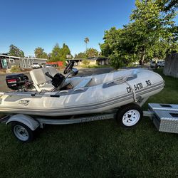  Achilles Inflatable Boats And Ez Loader Trailer 18HP Outboard 