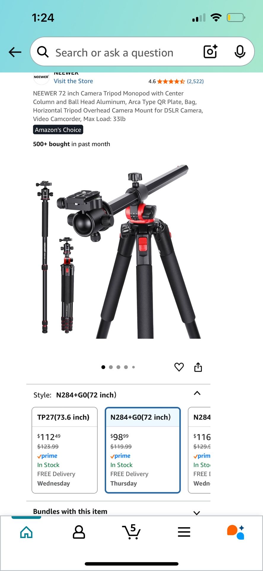 Neewer N284+GO Tripod