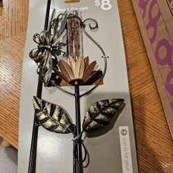 Metal Butterfly Rain Guage