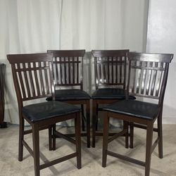 Counter Height Dining Chairs Stools (4) Sillas Altas