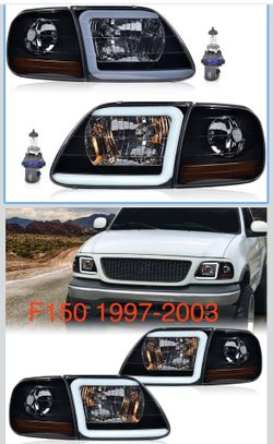 Headlights and corner lamps for ford f150 1997 to 2003