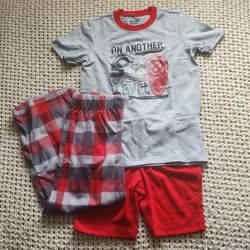 Boys 3-piece Pajama Set NEW Size XS 5/6