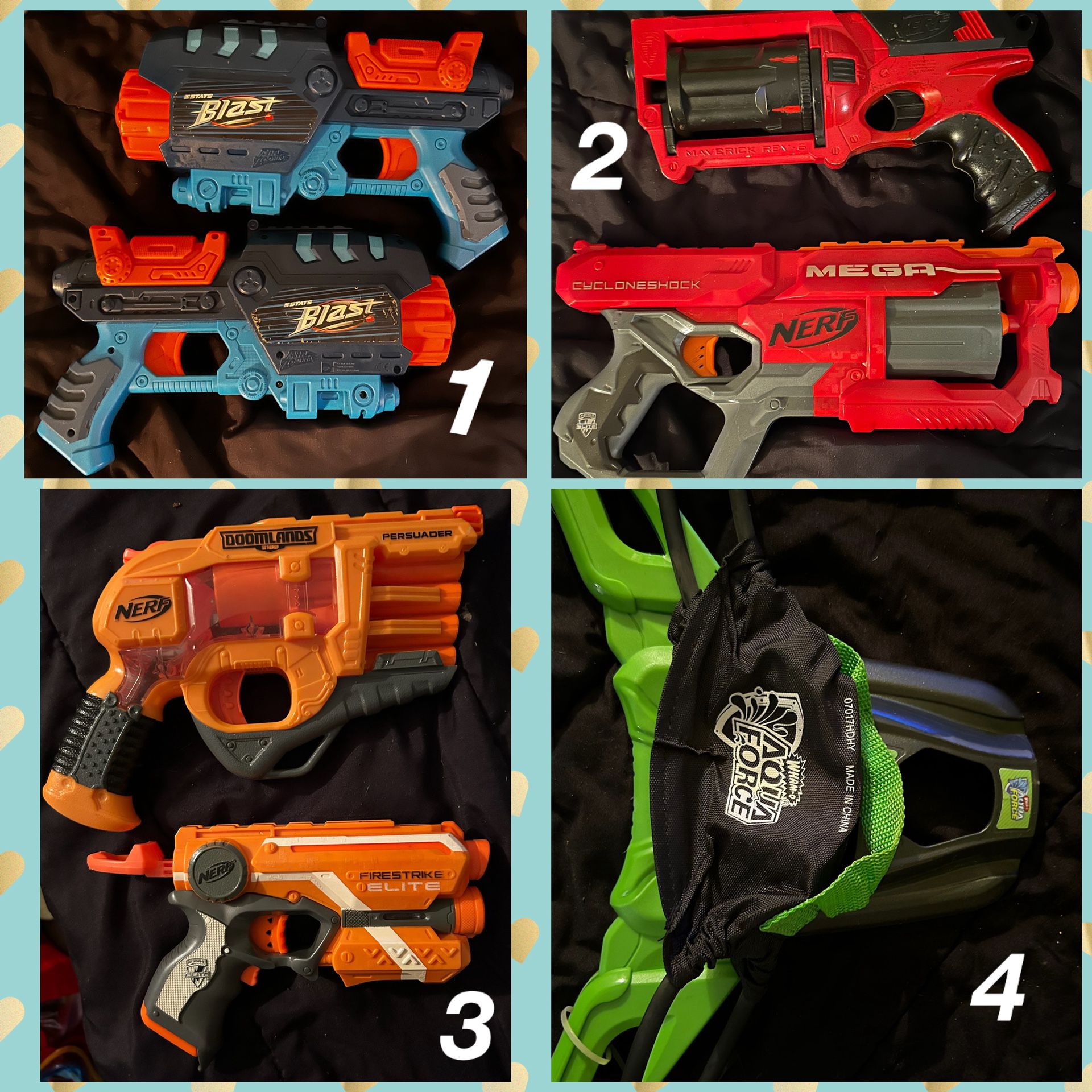 Nerf Gun And weapon Lot