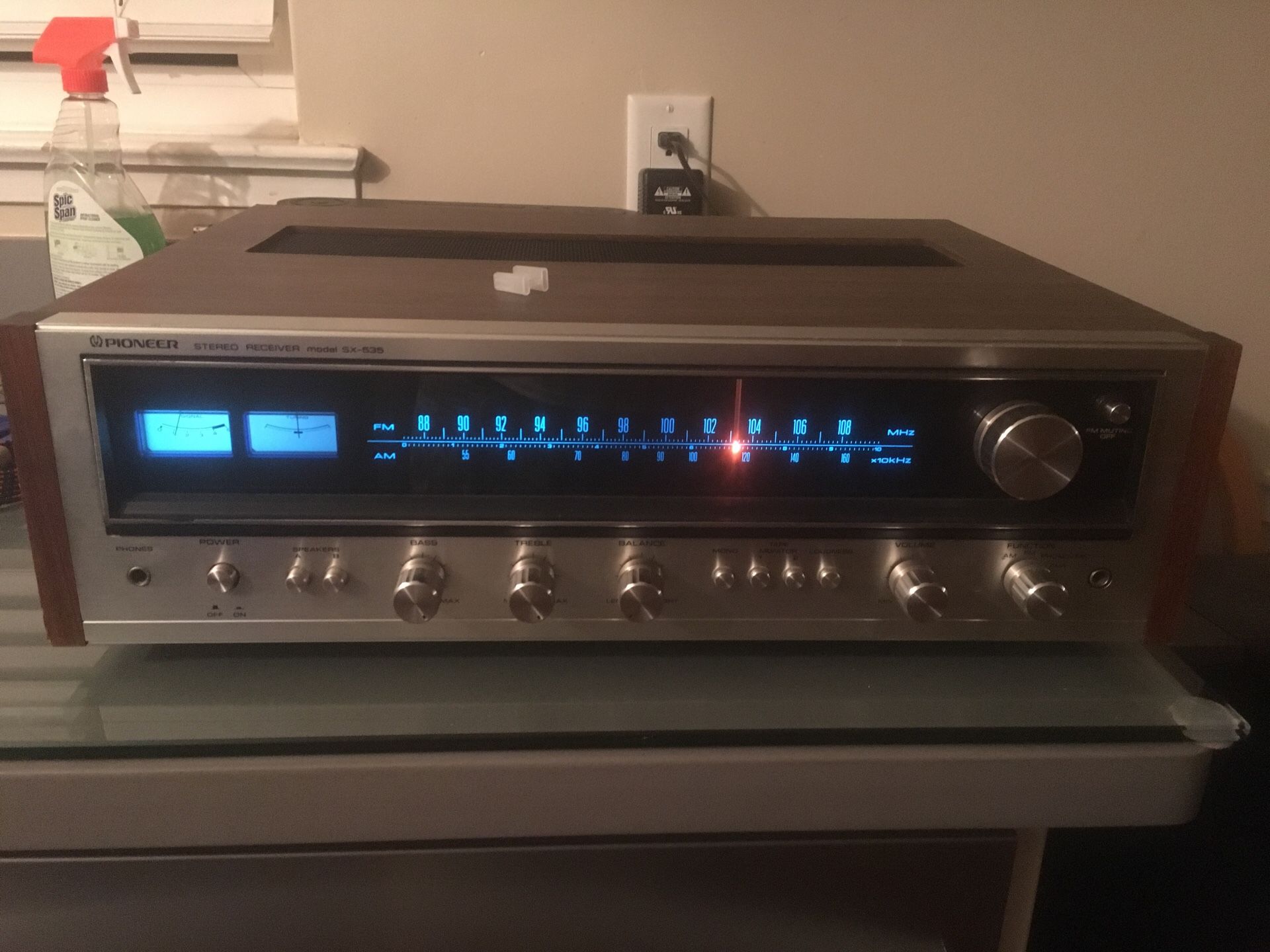 Vintage 1974 pioneer SX 535 stereo receiver