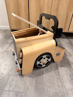 Montessori wooden Kids Toy Car with Storage