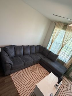Blue/Gray Sectional Sofa