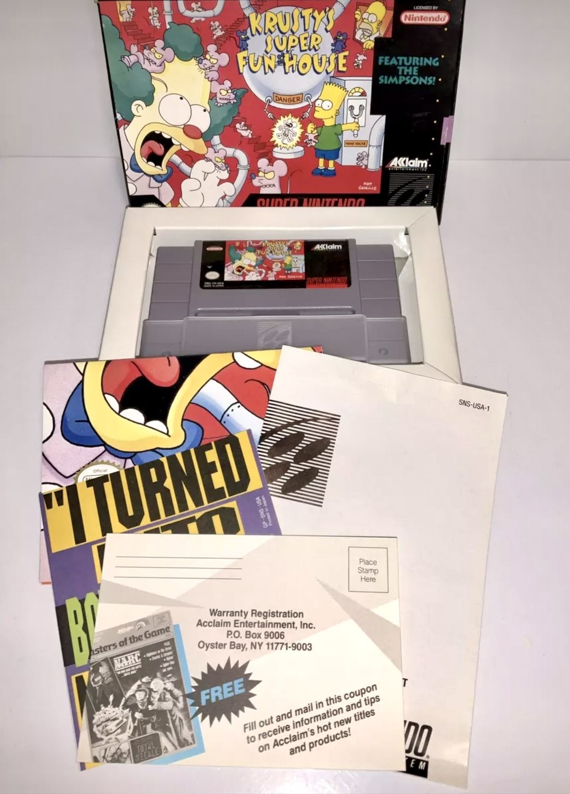 Krusty's Super Fun House (Super Nintendo Entertainment System, 1992) Complete !