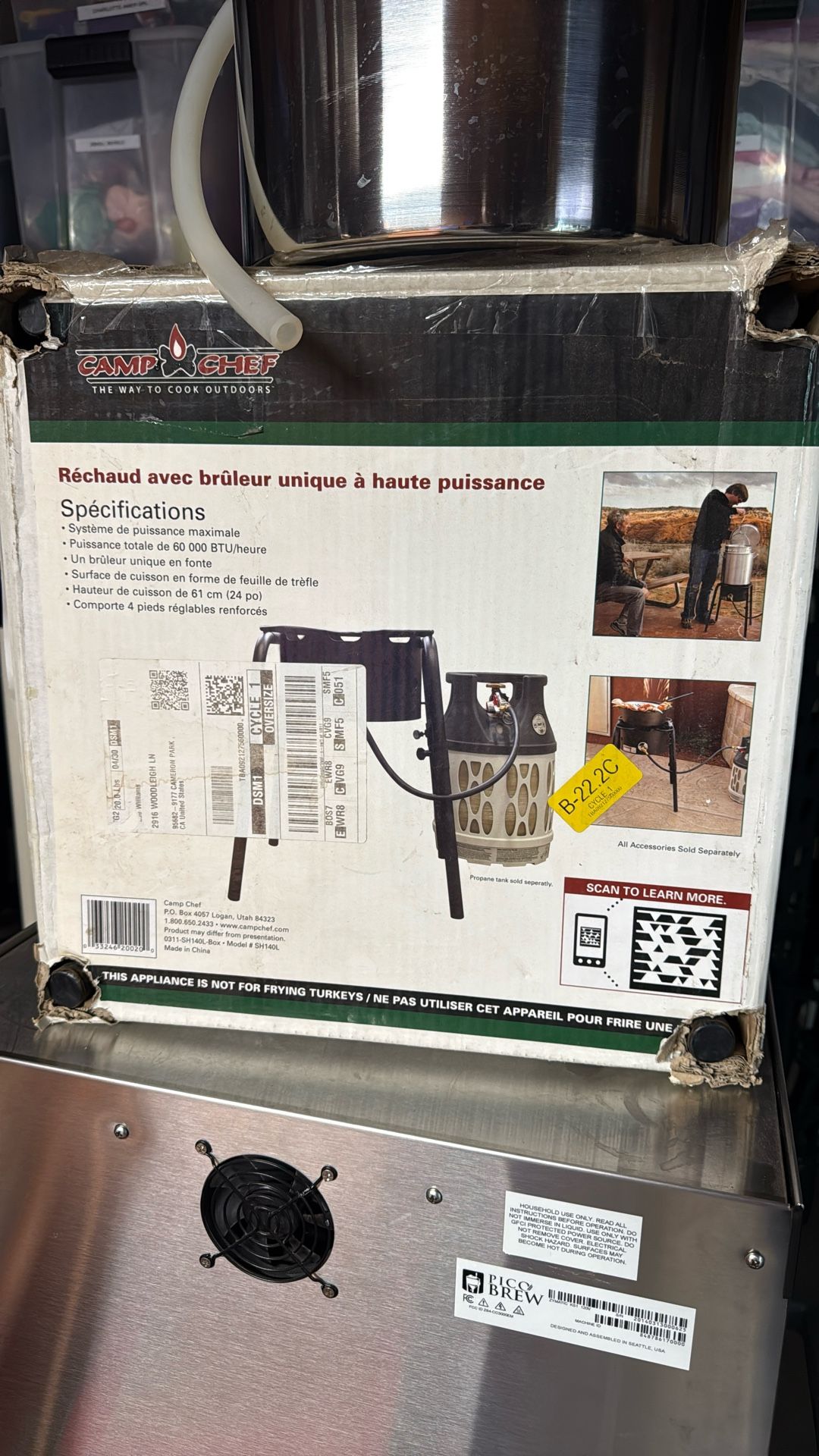 Camp Chef 60K BTU Single Burner Outdoor Stove – Tall